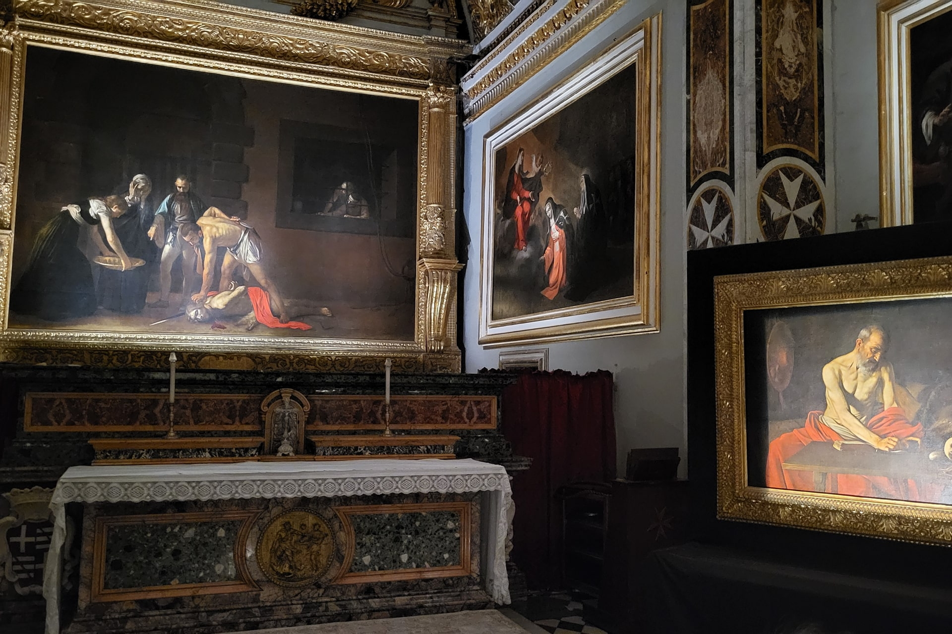 Gemälde von Caravaggio in der St. John’s Co-Kathedrale in Valletta